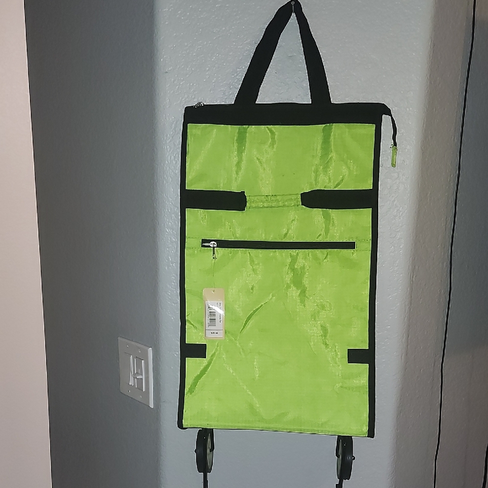 Green and Black Travel Bag